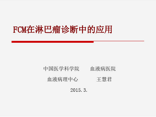 流式在淋巴瘤诊断中的应用-形态班
