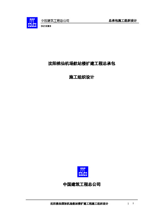 沈阳桃仙机场总承包组织设计