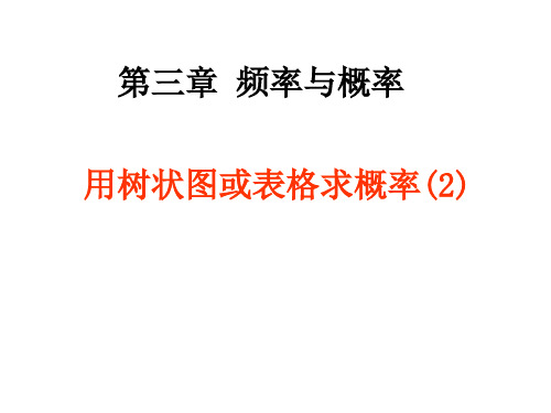 3.1.2用树状图或表格求概率