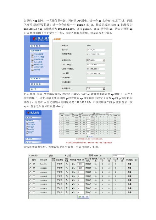 国人胖AP配置