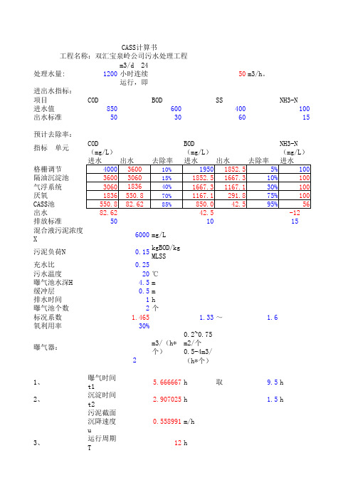 CASS计算书