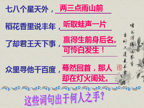 人教版高中语文必修四 《水龙吟·登建康赏心亭》 课件  (共22张)