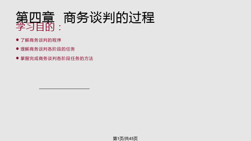 商务谈判的过程PPT课件