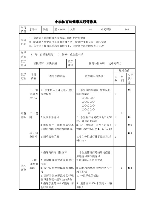 跑4：自然地形跑