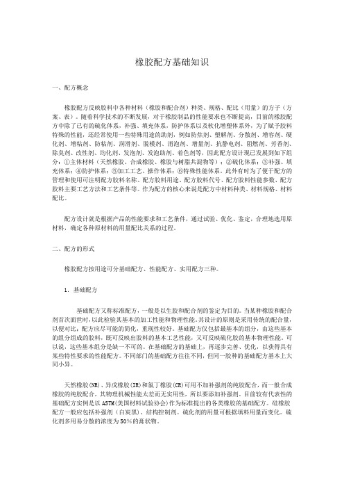 橡胶配方基础知识