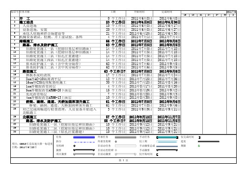 G5513长益高速大修S1标进度计划
