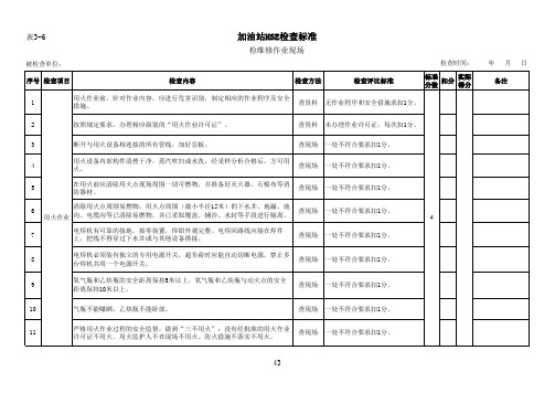 加油站(300分)-HSE检查标准
