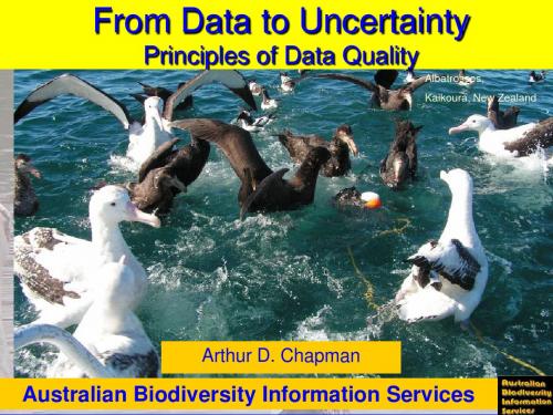 From Data to Uncertainty： Principles of Data Quality