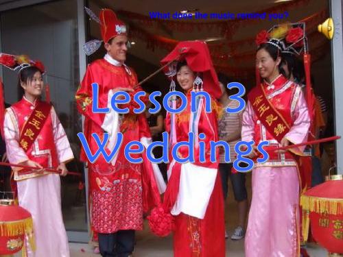 北师大高中英语必修1U3 Lesson 3 Weddings