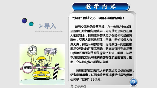 汽车保险——交强险PPT课件