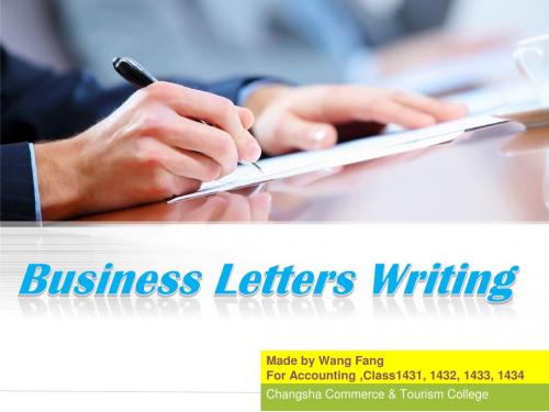 Business Letters Writing