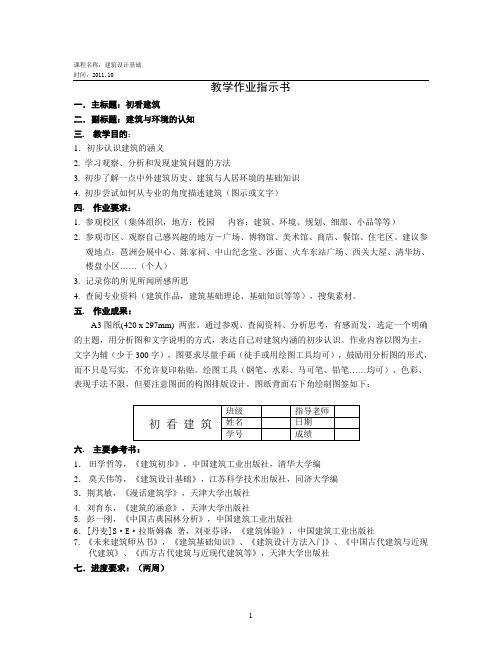 初看建筑2011
