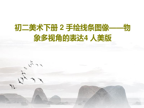 初二美术下册 2 手绘线条图像——物象多视角的表达4 人美版共31页文档