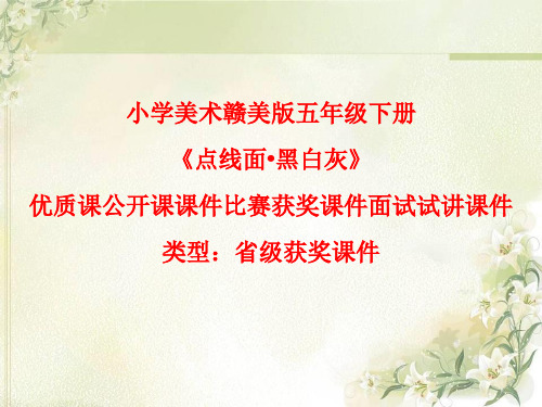 小学美术赣美版五年级下册点线面黑白灰 课件PPTA003