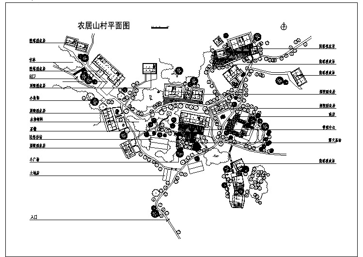 【设计图纸】风景区景观建设-平面图(精美CAD图例)