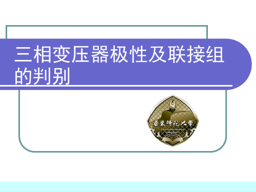变压器极性判别