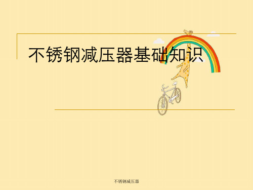 不锈钢减压器