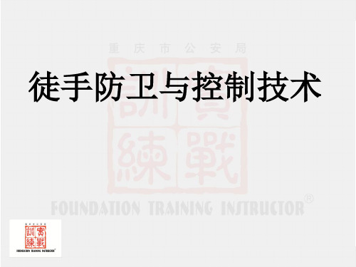 徒手控制(警务技能教案)PPT幻灯片课件