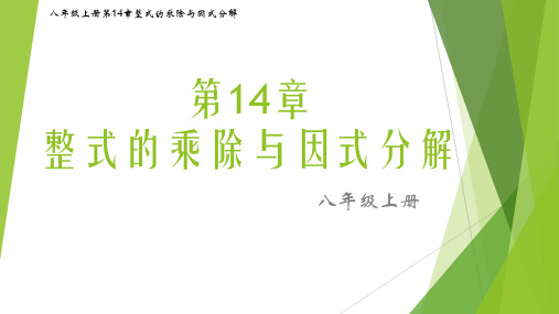 八年级数学人教版上册第14章整式的乘除与因式分解14.1.1同底数幂的乘法(图文详解)
