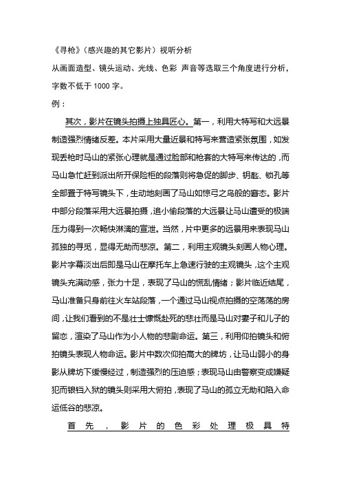 《寻枪》