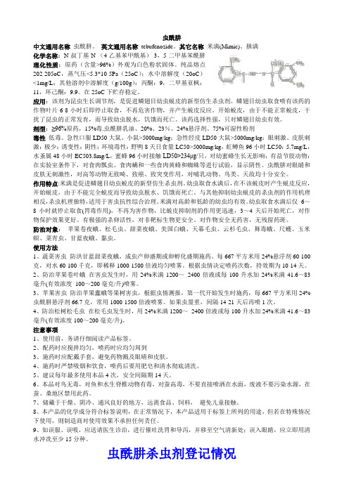虫酰肼抑虫肼(米满)
