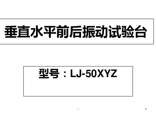 垂直水平前后振动试验台PPT课件