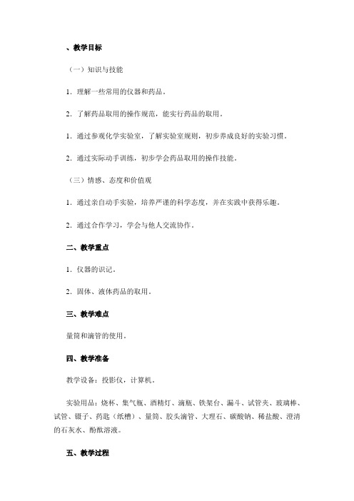 北京新课标九年级上册初中化学《第1章 走进化学 第二节 实验是化学的基础》_6