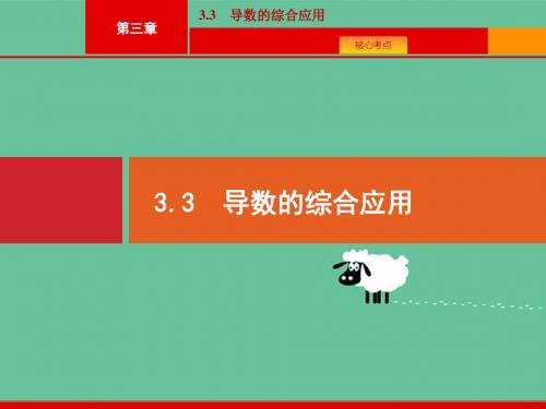 2020版广西高考人教A版 数学(理)一轮复习课件：3.3 导数的综合应用