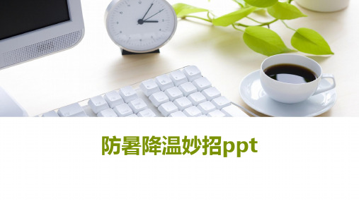 防暑降温妙招ppt