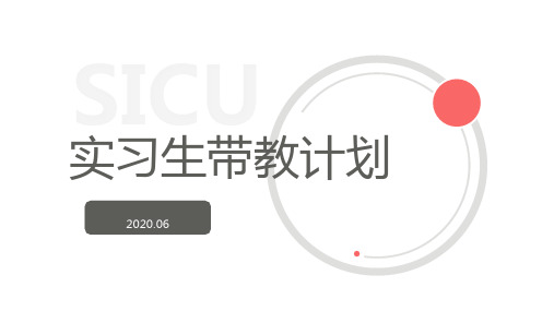实习生带教计划