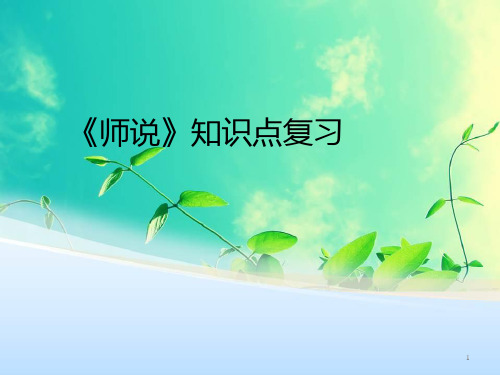 师说知识点复习PPT教学课件