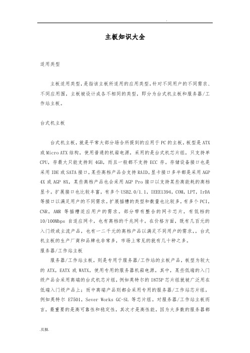 主板知识_适用类型概述