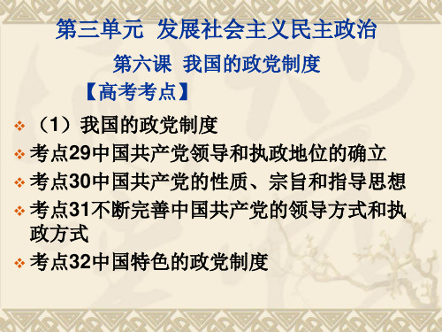 政治生活第六课课件