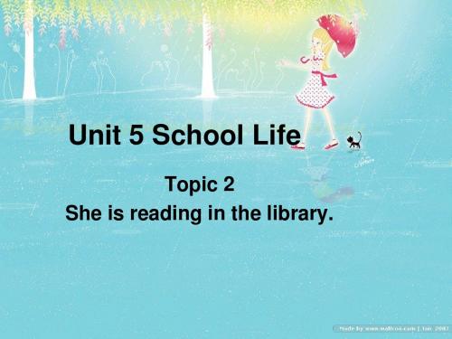 仁爱七下Unit 5 topic 2--现在进行时