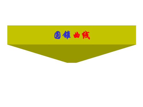 高二数学圆锥曲线(201911新)
