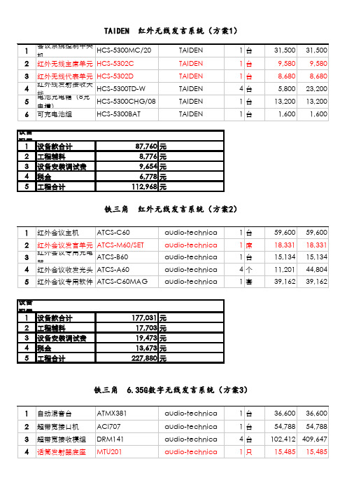 无线话筒方案