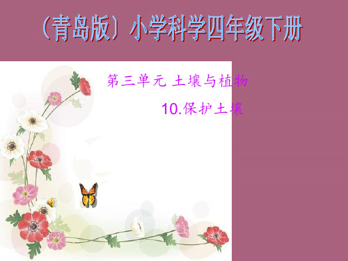 小学四年级科学下册保护土壤-ppt课件