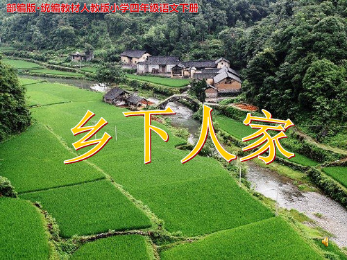 部编版·统编教材人教版小学四年级语文下册《乡下人家》优质课 ppt课件