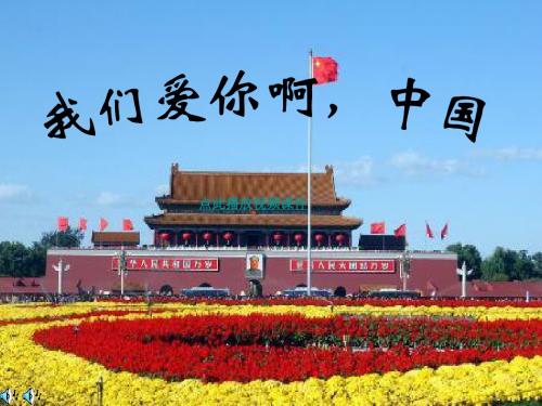 苏教版六年级语文上册《我们爱你啊,中国》