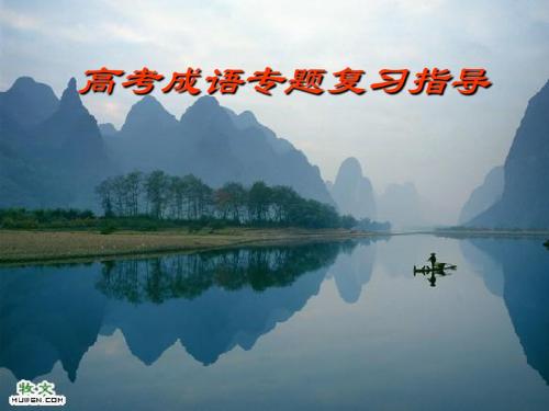 高考成语专题复习指导