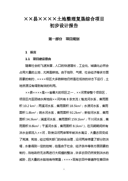 规划设计报告书