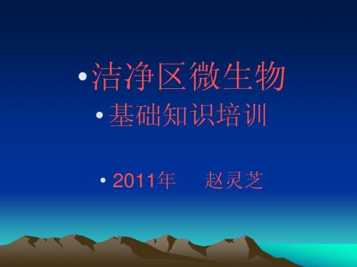 洁净区微生物基础知识培训