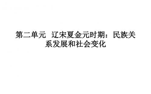 人教部编版七年级下册第二单元民族关系发展和社会变化复习课件  共117张PPT