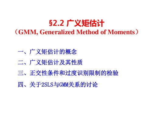 22广义矩估计