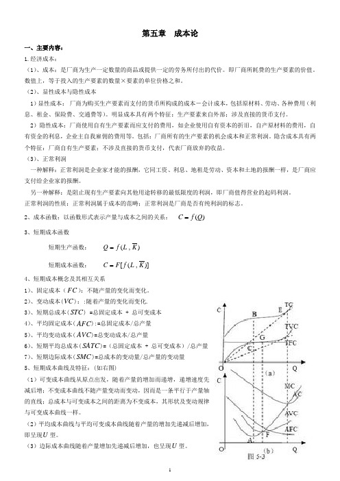 第五章 成本论