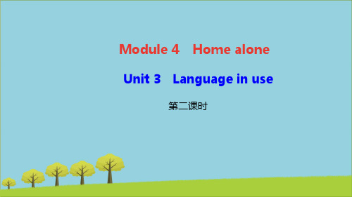 九年级英语上册M4HomealoneUnit3Languageinuse课件(1)