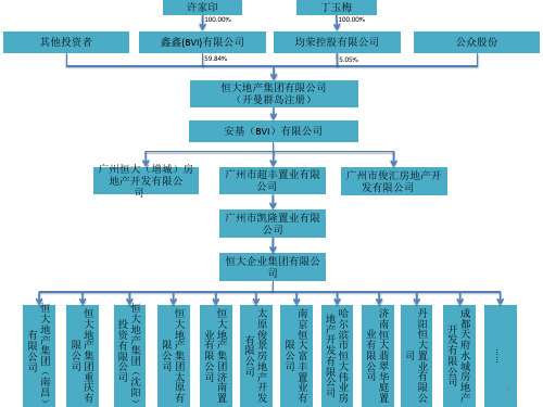 恒大集团股权结构图ppt课件