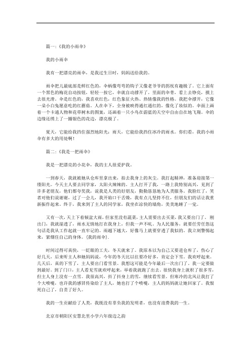 我的雨伞范文