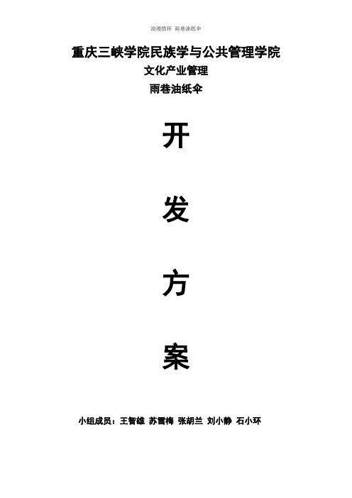 油纸伞开发方案 (2)