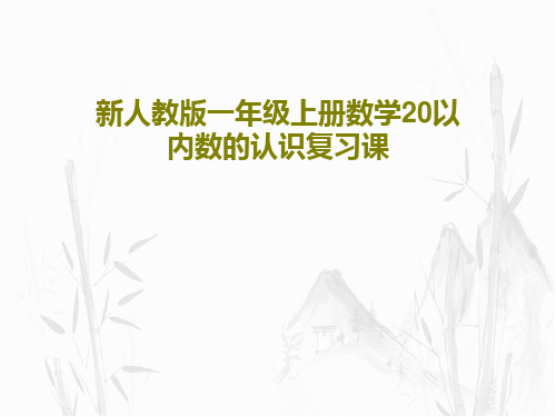 新人教版一年级上册数学20以内数的认识复习课50页PPT